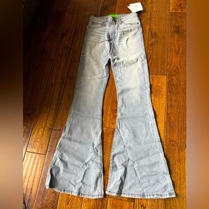 SR vs SANDRINE ROSE Women's Flared Jeans - Light Black/Gray Size 28